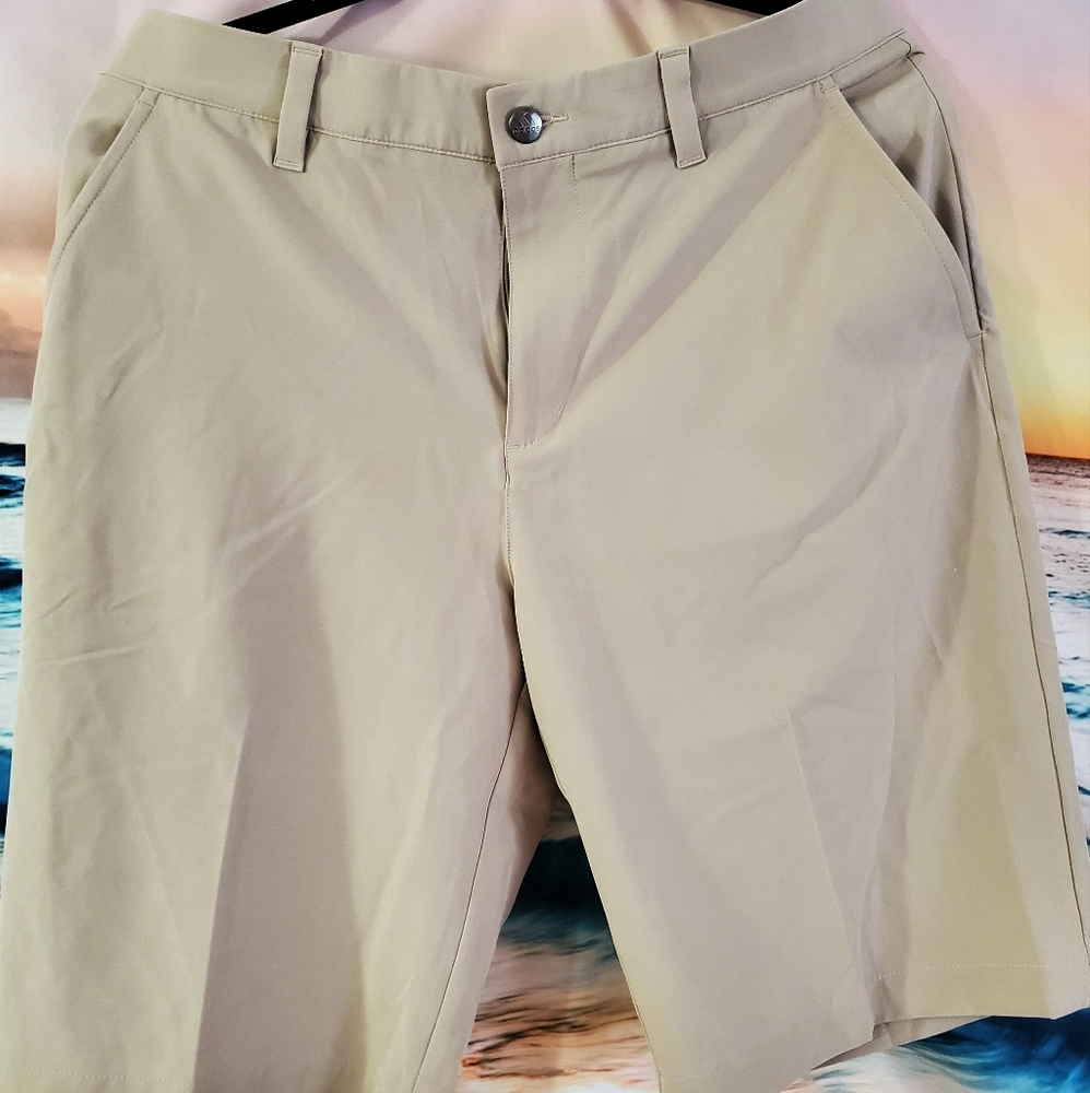 Mens Adidas Tan Golf Shorts